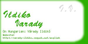 ildiko varady business card